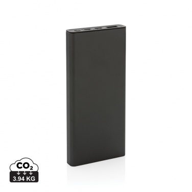 Logotrade promotional item image of: Terra RCS recycled 18W aluminium powerbank 10.000 mAh