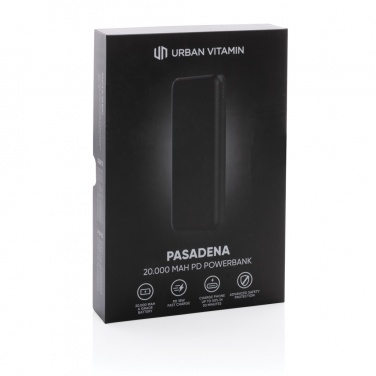 Logotrade promotional product picture of: Urban Vitamin Pasadena 20.000 mAh 18W PD powerbank