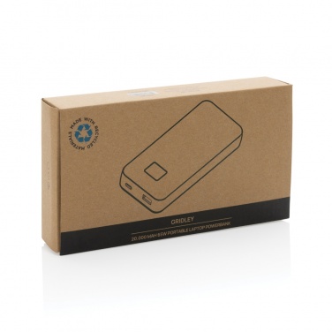 Logotrade promotional giveaways photo of: Gridley RCS rplastic 20000 65W laptop powerbank