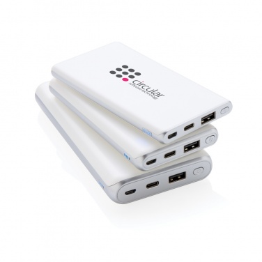 Logo trade promotional gifts picture of: Ultra fast 10.000 mAh powerbank with PD