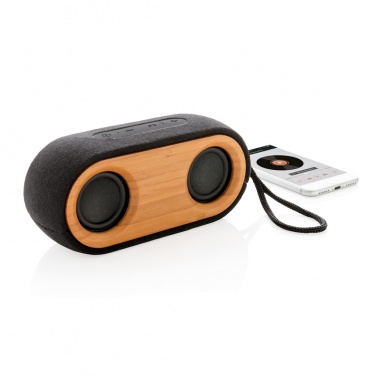 Logotrade promotional item image of: Bamboo X double speaker
