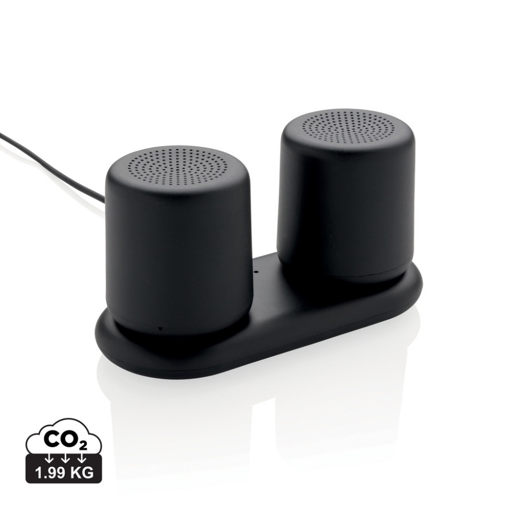 Logo trade promotional item photo of: Double induction charging speaker
