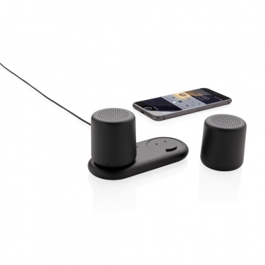 Logo trade promotional product photo of: Double induction charging speaker
