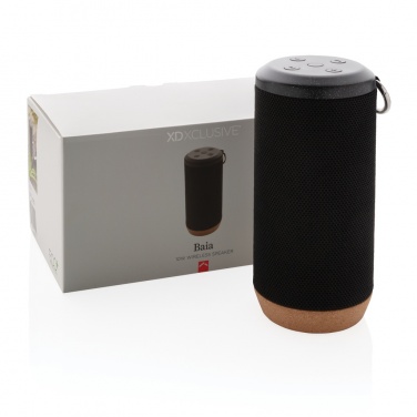 Logo trade promotional gift photo of: Baia 10W wireless speaker, cork