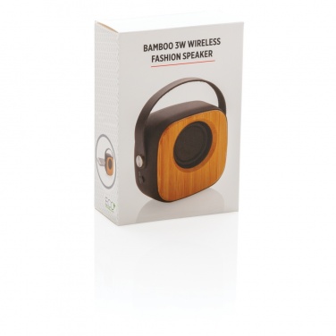Logotrade promotional gift picture of: Bamboo 3W Wireless Fashion Speaker