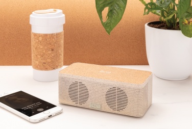 Logotrade advertising product image of: Wheatstraw wireless charging speaker