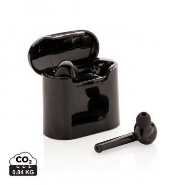 Logo trade promotional merchandise image of: Liberty wireless earbuds in charging case