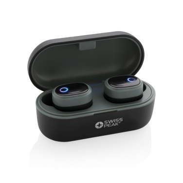 Logo trade promotional gifts image of: Swiss peak TWS earbuds