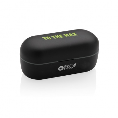 Logo trade advertising products picture of: Swiss peak TWS earbuds