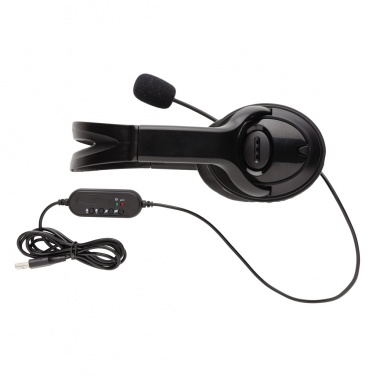 Logotrade promotional giveaway image of: Over ear wired work headset