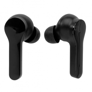Logotrade business gift image of: Light up logo TWS earbuds in charging case