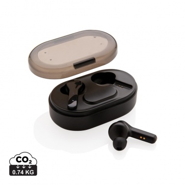 Logotrade promotional products photo of: Light up logo TWS earbuds in charging case