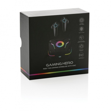 Logo trade promotional items picture of: RGB gaming earbuds with ENC