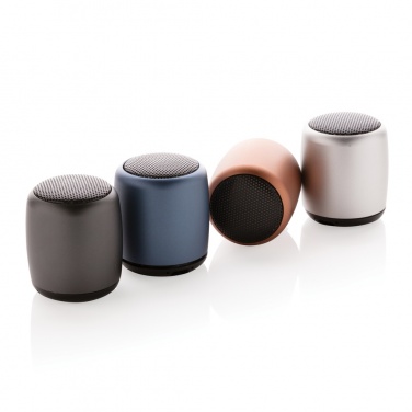 Logo trade advertising products image of: Mini aluminium wireless speaker