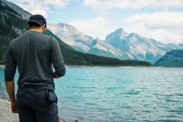 Logo trade corporate gifts image of: RCS recycled plastic Lightboom 5W Clip speaker