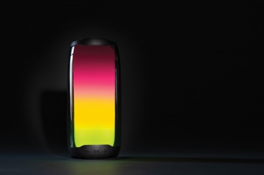 Logo trade promotional merchandise picture of: RCS recycled plastic Lightboom 10W speaker