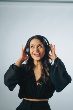 Logotrade promotional gift picture of: Urban Vitamin Cupertino RCS rplastic ANC headphone