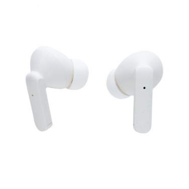 Logo trade promotional products picture of: Oregon RCS recycled plastic and cork TWS earbuds