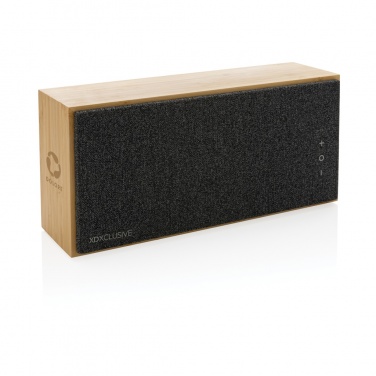 Logo trade promotional giveaway photo of: Wynn 20W bamboo wireless speaker