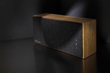 Logo trade promotional products image of: Wynn 20W bamboo wireless speaker