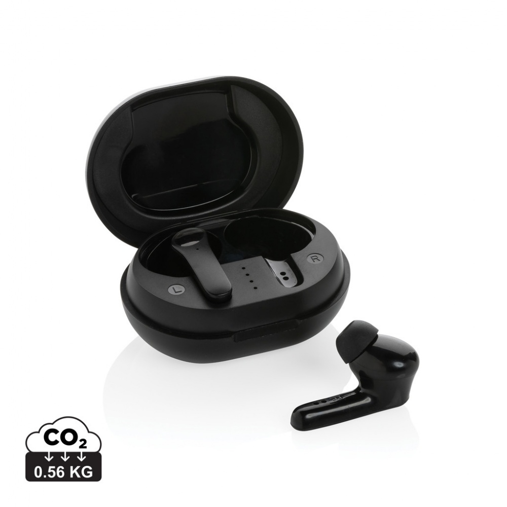 Logo trade business gift photo of: RCS standard recycled plastic TWS earbuds
