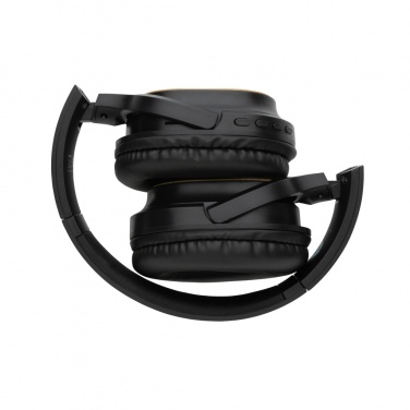 Logo trade corporate gifts picture of: RCS and bamboo Elite Foldable wireless headphone