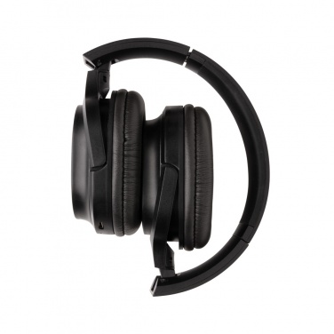 Logo trade promotional merchandise photo of: RCS recycled plastic Elite Foldable wireless headphone