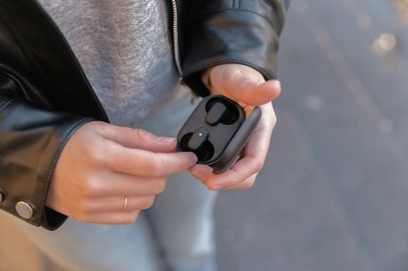 Logo trade promotional giveaway photo of: Urban Vitamin Gilroy hybrid ANC and ENC earbuds