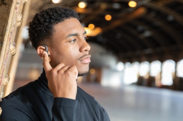 Logotrade promotional products photo of: Urban Vitamin Pacifica RCS rplastic earbuds