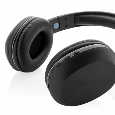 Logo trade corporate gifts image of: RCS recycled plastic JAM wireless headphone