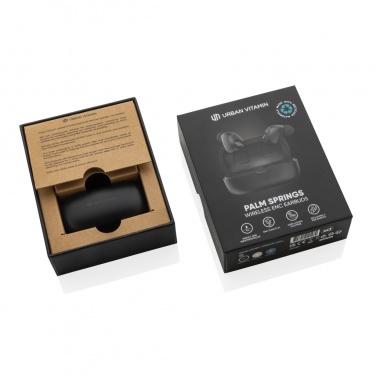 Logotrade promotional gift picture of: Urban Vitamin Palm Springs RCS rplastic ENC earbuds