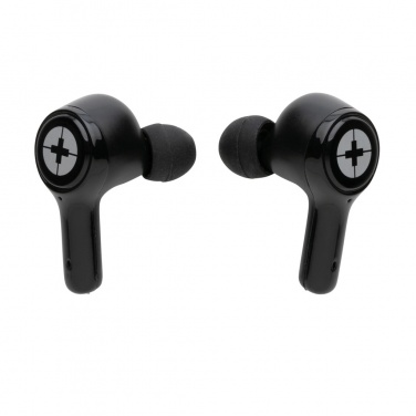 Logotrade business gift image of: RCS recycled plastic Swiss Peak ANC TWS earbuds