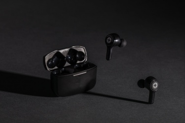 Logotrade corporate gift picture of: RCS recycled plastic Swiss Peak ANC TWS earbuds