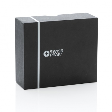 Logo trade advertising products image of: RCS recycled plastic Swiss Peak ANC TWS earbuds