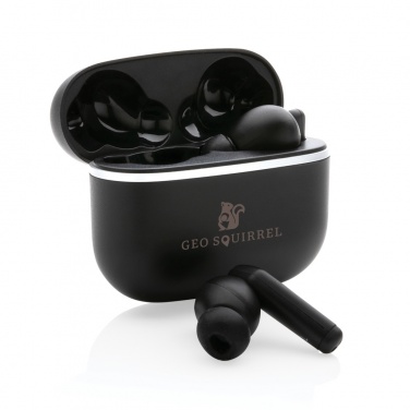 Logotrade promotional merchandise photo of: RCS recycled plastic Swiss Peak TWS earbuds 2.0