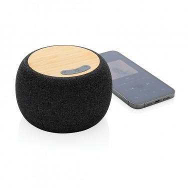 Logotrade promotional gifts photo of: RCS Rplastic/PET and bamboo 5W speaker