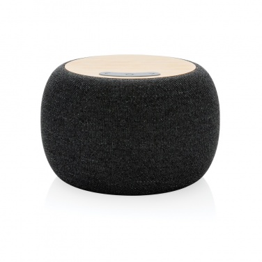 Logo trade promotional giveaways image of: RCS Rplastic/PET and bamboo 5W speaker