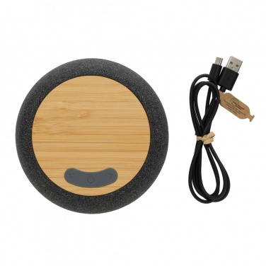 Logotrade promotional product image of: RCS Rplastic/PET and bamboo 5W speaker