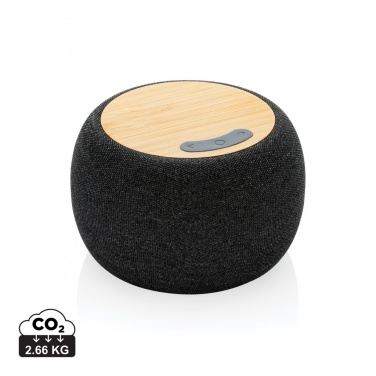 Logo trade corporate gifts image of: RCS Rplastic/PET and bamboo 5W speaker