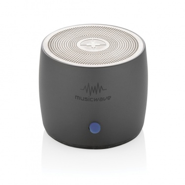 Logotrade promotional product picture of: Swiss Peak RCS recycled aluminum 3W bass speaker