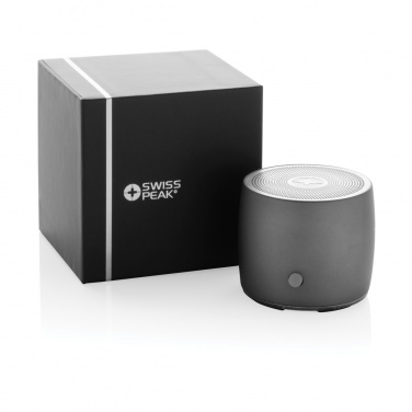 Logotrade corporate gift image of: Swiss Peak RCS recycled aluminum 3W bass speaker
