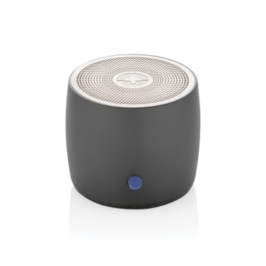 Logo trade promotional items picture of: Swiss Peak RCS recycled aluminum 3W bass speaker