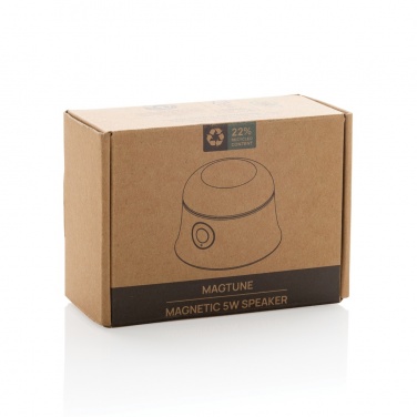 Logo trade promotional gift photo of: Magtune RCS recycled plastic magnetic 5W speaker