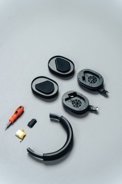 Logo trade promotional products picture of: Irvine RCS recycled and repairable ANC wireless headphone