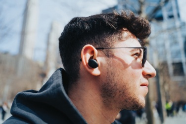 Logotrade business gift image of: Lakewood RCS recycled and repairable wireless earbuds