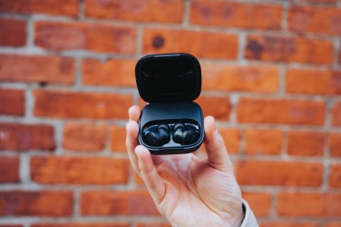 Logo trade promotional items picture of: Lakewood RCS recycled and repairable wireless earbuds