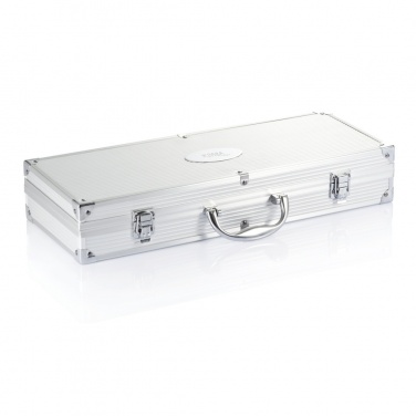 Logo trade promotional product photo of: 12 pcs barbecue set in aluminium box