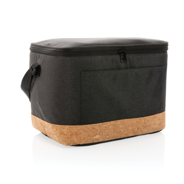 Logo trade corporate gifts picture of: Impact AWARE™ XL RPET two tone cooler bag with cork detail