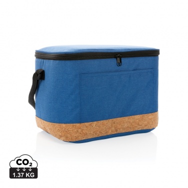 Logotrade promotional giveaway image of: Impact AWARE™ XL RPET two tone cooler bag with cork detail