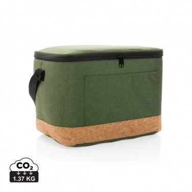Logotrade advertising product picture of: Impact AWARE™ XL RPET two tone cooler bag with cork detail